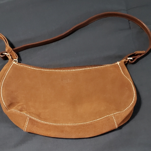 Mossimo Brown Leather/Suede Women's   Handbag - Picture 6 of 11